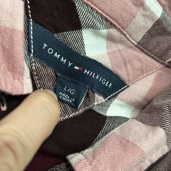Tommy Hilfiger Plaid Button Up - Picture 3 of 4